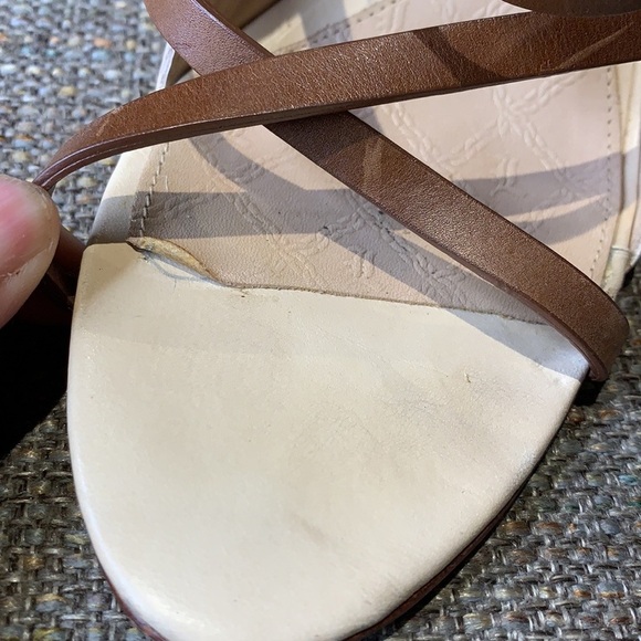 L.A.M.B. Gently Loved Open Toe Wedge Heel - Picture 5 of 9